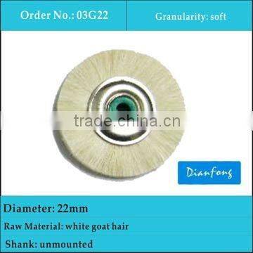 22mm unmounted dental laboratory white goat hair brushes for composite materials