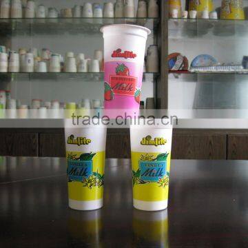 280ml yogurt plastic cups,milk cups,disposable plastic cup