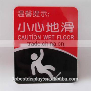 Wholesale Cusotm Silk Print White Acrylic Sign Holders Wall Mount Shenzhen Factory