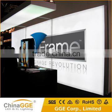 Indoor Slim Aluminous Frameless Free Standing Tension LED Fabric Display photo-3