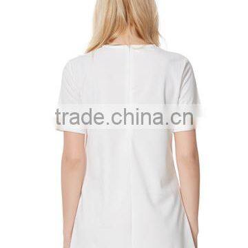 Hot Selling Low MOQ Summer Design Ladies Cool Embellished T-shirt Women photo-4