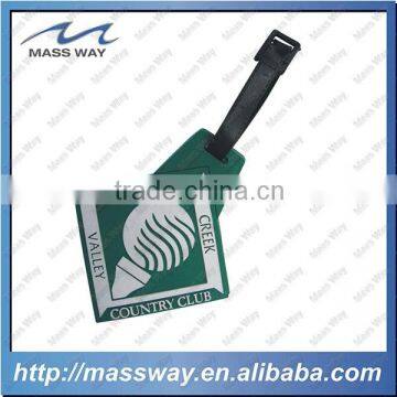 customized bulk 3D soft PVC rubber luggage tag