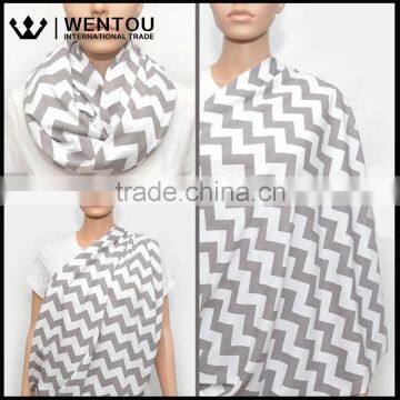 Wentou Hotsale Chevron Nursing Scarf