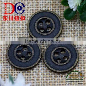 Logo Customized 4 Hole Metal Button for Coat photo-3