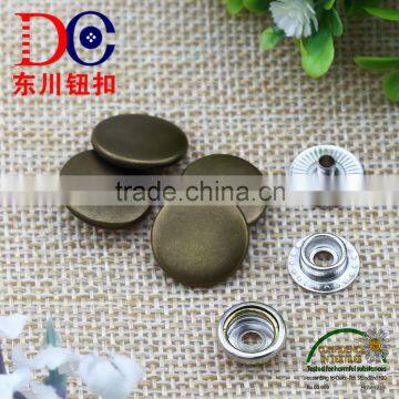 Antique brass classic style metal snap button high quality snap button for clothing