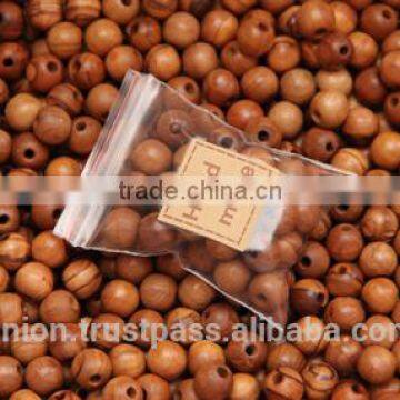 Olive Wood Round Dark Beads 7mm