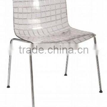 Acrylic clear metal frame Dining chair