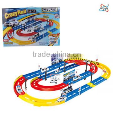 Stereoscopic ring-type train railway set toy