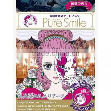 Pure Smile Facial Mask Pink Flower 29ml