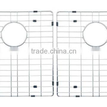 Stainless Steel 304 Double Bowl Kitchen Sink Corner Sink Above Counter photo-5