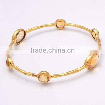 The Gopali Jewellers Citrine Bangle Citrine Earrings Citrine Jewelry Citrine jewelry Citrine earrings gold plated jewelry