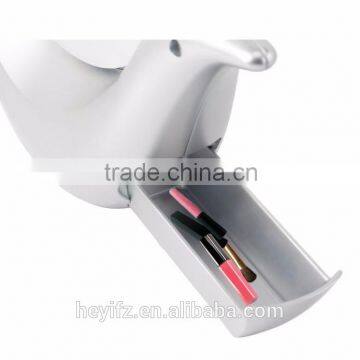 Hot Selling Double Sides ABS 360 Degree Rotating LED Light Magnifying Makeup Mirror photo-6