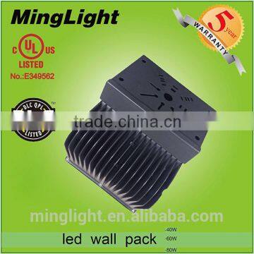 40w Hot Selling LED Exterior Wall Pack Light 40W 60W 80W DLC UL Certifications photo-2