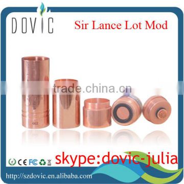 high quality copper sir lancelot mod clone fit 18350,18490 and 18650 batteries