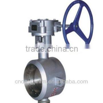 Weld type metallic hard sealing butterfly valve