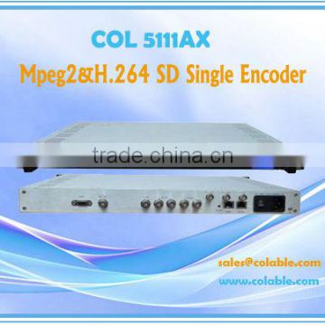 Cable tv headend sd low bit rate mpeg and h.264 encoder with multiplex COL5111AX