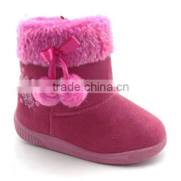 Wholesale Girls Baby Boot, Fur Boot, Pink Fur Winter Boots For Women, Fur Ball Snow Boots