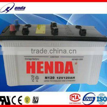 DRY lead acid car battery N120