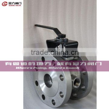 Jacket segment/V-port/V-notch ball valve flange type