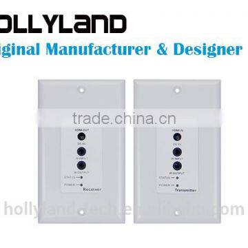 HDMI Extender Wall plate, HDMI Extender, Wideband Bi-direction IR, POE, 50m Single Cat