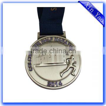 Wholesale Personalized Custom Logo Engraved Silver Enamel Medal photo-5