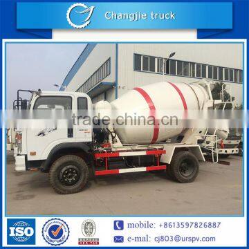 New arrival hot selling customized high quality Q345/16Mn 4x2 Sinotruk 4 cubic meters concrete mixer truck