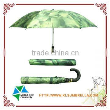 Satin fabric with full printing foldable umbrella