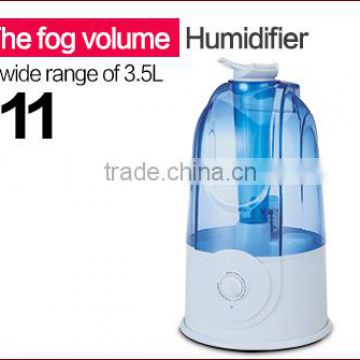 Humidistat control ultrasonic humidifier piezoelectric transducer