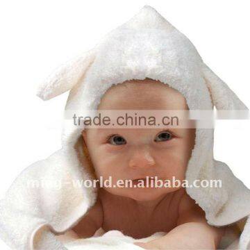 light weight antibacterial fluffy Baby microfiber Hooded Towel