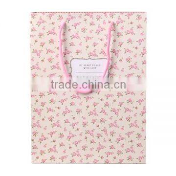 Pink Rose Bloom Birthday Paper Gift Bag photo-2