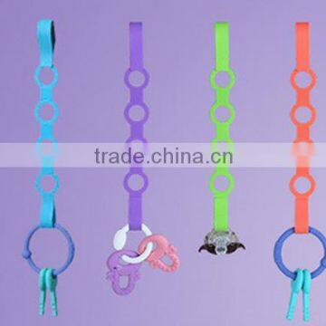 silicone soother chain clips for teether and toys FS0056