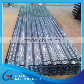 28 gauge Hot Dipped Corrugated Galvanized Steel Sheet for roof