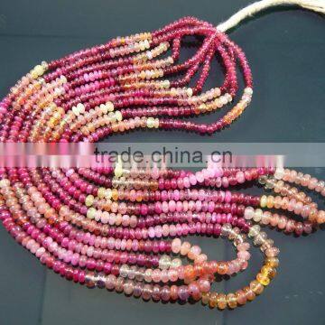 Natural Umba Sapphire Rondelles Beads photo-2