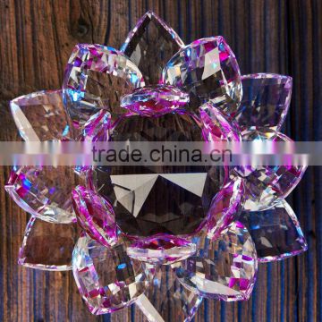 elegant and shining Crystal lotus flower For Wedding Souvenirs