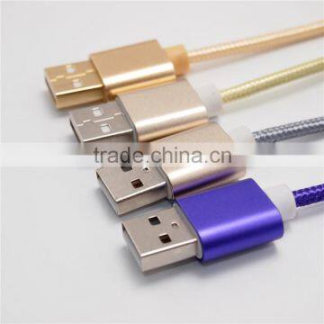 High Quality Transmission Data, Efficient Charging Nylon Braided Type-c Standard Pure Copper USB Cable For Vivo y51