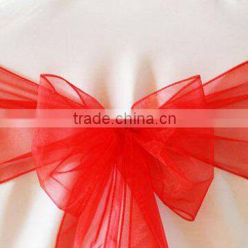 Beautiful red organza sashes