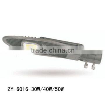 ZY-6016-30W/40W/50W COB LED outdoor aluminum street light 5year warranty