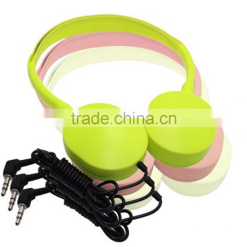 mini good wired headphones over ear headset for children and girls