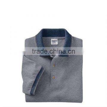 Jacquard Pique Polo With Birdseye Trim