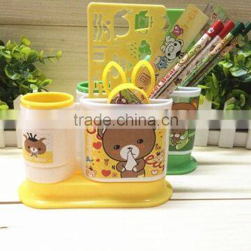 Eco-friendly rotation kids pen holder sets