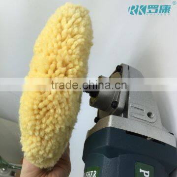 7'' 8''polisher and Buffer Soft Double Side Wool Bonnet and Pad With Hook and Loop for Polishing or Buffing photo-6