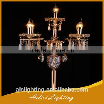 Vintage Best Selling 5 Lights Crystal Chandelier Floor Lamp for Bedroom