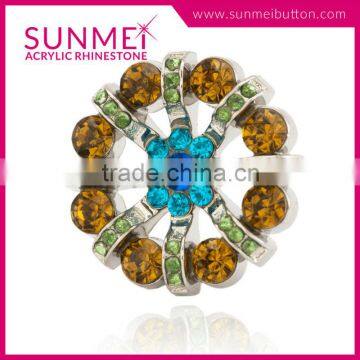 Wholesale Large Plastic Button With Rhinestone photo-4