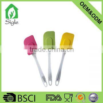 OEM ODM welcomed silicone spatula with plastic handle best selling