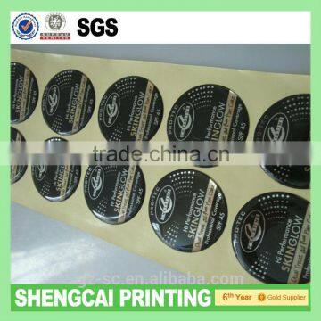 Factory price poly dome sticker for beauty goods made in china