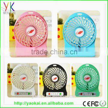 3 Speed Promotion Portable USB Mini Fan Handheld Cooler Cooling Fan Rechargeable Battery