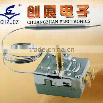 Thermostat Switch/push for Electric Fan,Heavy Duty Orange Amber 3V LED Light Switch On Off Latching 250V 3A 15mm SPST