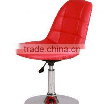 high back PU leather bar chair in chrome and gaslift