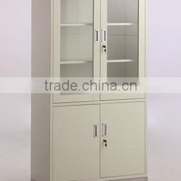 4-door appliance cupboard with stainless steel base