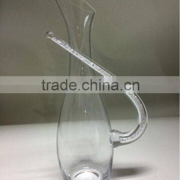 Crystal Wine Decanters With Handle Filled Chinese Crystals